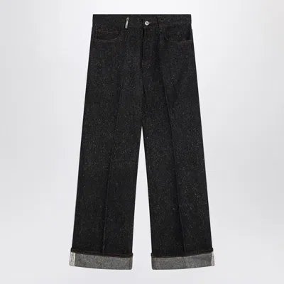 BURBERRY BURBERRY INDIGO JEANS WITH TURN-UPS