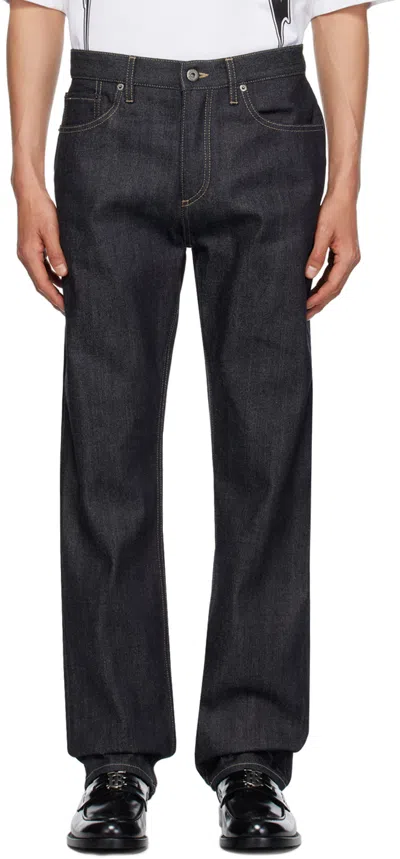 Burberry Mid-rise Straight Jeans In Indigo