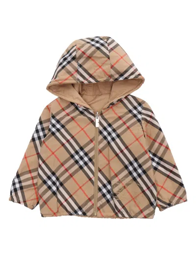 Burberry Kids' Inf Boy Jackets In Beige