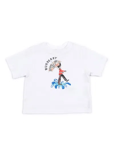 Burberry Kids' Inf Boy T-shirts In White