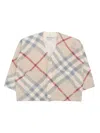 Burberry Wool Cardigan In Grey
