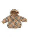 Burberry Kid Girl Puffer In Beige