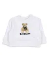 Burberry Thomas Bear Cotton Sweatshirt In White