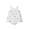 Burberry Ekd Cotton Dress With Bloomers