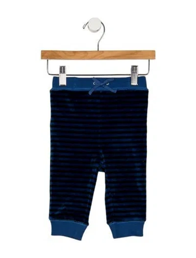 Pre-owned Burberry Babies' Infant Boys Pattern Printed Drawstring Closure Pants In Blue
