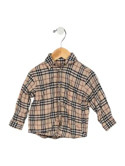 Pre-owned Burberry Babies' Infant Boys' Polo Shirt In Neutrals
