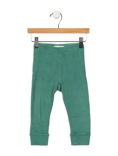 Pre-owned Burberry Babies' Infant Boys Tonal Stitched Pants In Green