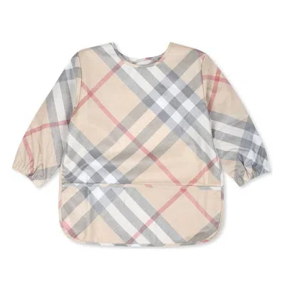 Burberry Infant Shay Check Cotton Bib In Multi