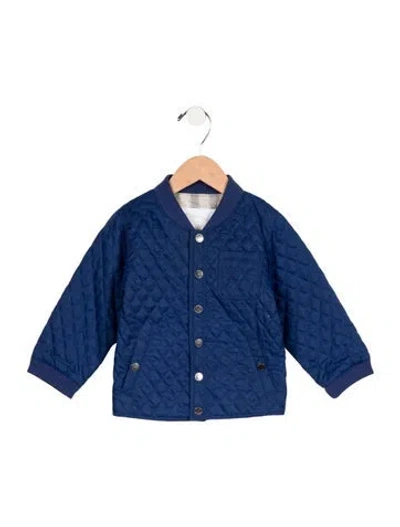 Pre-owned Burberry Babies' Infants Boys Casual Jacket In Blue