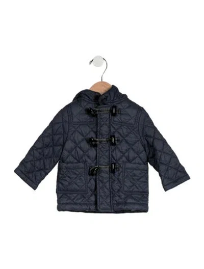 Pre-owned Burberry Babies' Infants Girls' Down Jacket In Blue