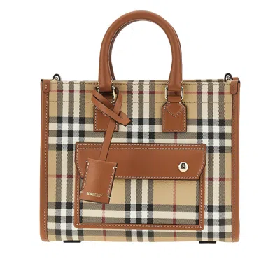 Burberry Ini 'freya' Tote Bag In Sand