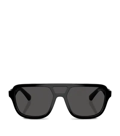 Burberry Injected Be4474u Pilot Sunglasses In Black