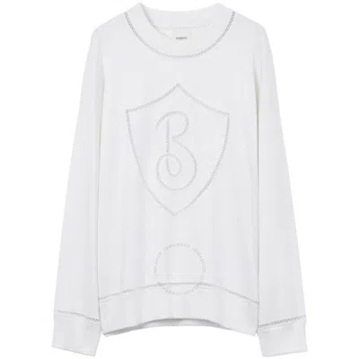 Burberry Inset Logo Crewneck Sweatshirt