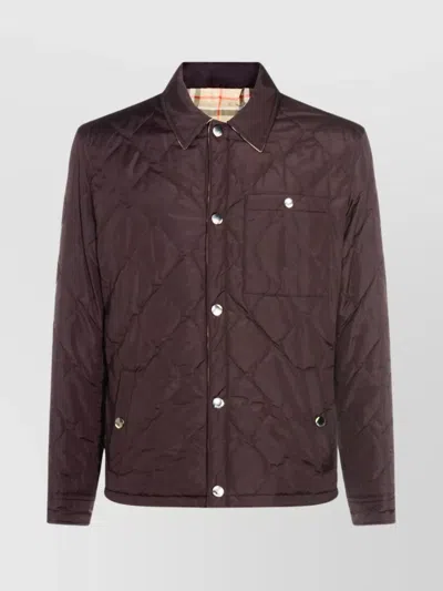 Burberry Insulated Jackets With Front Pockets And Long Sleeves In Brown