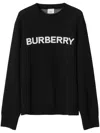 Burberry Intarsia-knit Logo Jumper In Schwarz