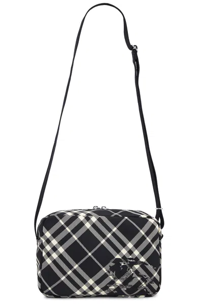 Burberry Ip Check Crossbody Bag In Black & Calico
