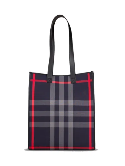 BURBERRY BURBERRY IP CHECK LOGO TOTE BAG