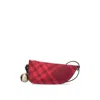 Burberry Ip Check Short Shoulder Bag In Red