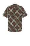 Burberry Check Cotton Shirt In Loch Ip Check
