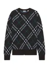 Burberry Plaid-check Wool-blend Sweatshirt In Snug Ip Check