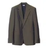 Burberry Iridescent-effect Wool Blazer