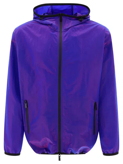 Burberry Iridescent Lightweight Jacket In Purple