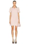 Burberry Check-collar Cotton Polo Shirt Mini Dress In Neutral