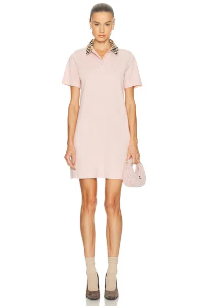BURBERRY IRIS CHECK POLO DRESS
