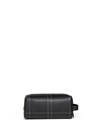 Burberry Iron Grey City Check Travel Case