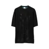 Burberry Isaiah Crewneck Ekd T-shirt In Black