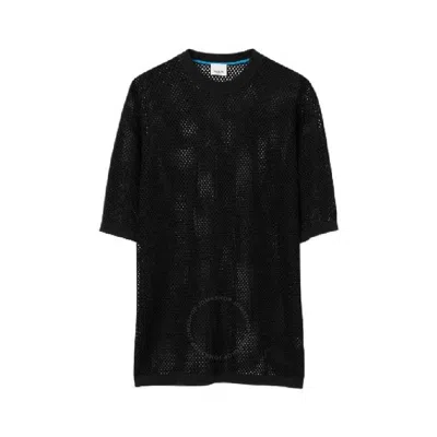 Burberry Isaiah Crewneck Ekd T-shirt In Black