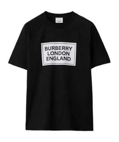 Burberry Item O-neck Short-sleeved T-shirt In Black