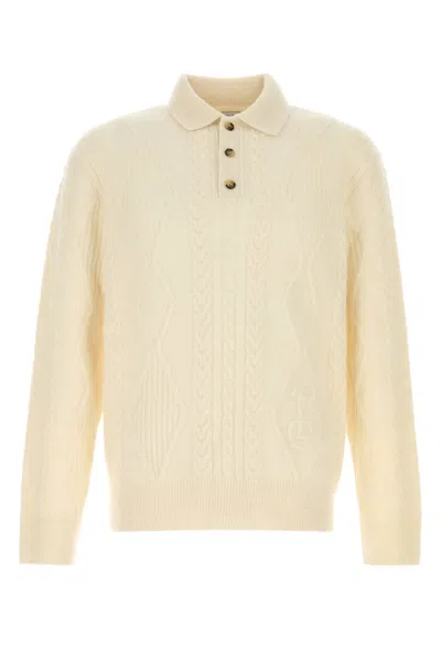 BURBERRY IVORY ALPACA BLEND SWEATER