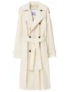 Burberry Double-breasted Cotton Trenchcoat For Women
