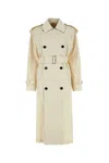 Burberry Structured Belted Trench Coat In Calico