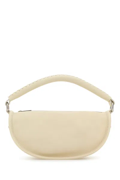 BURBERRY BORSA A MANO IN PELLE AVORIO  DONNA