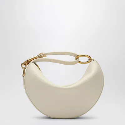 Burberry Knight Calf Leather Shoulder Bag In White