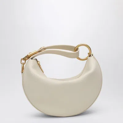 Burberry Knight Calf Leather Shoulder Bag In White