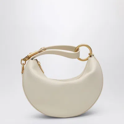 Burberry Knight Calf Leather Shoulder Bag In White