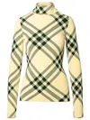 BURBERRY BURBERRY IVORY VISCOSE BLEND TURTLENECK SWEATER