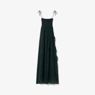 Burberry Ivy Cotton Dress In Jungle