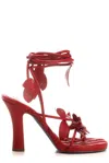 BURBERRY BURBERRY IVY FLORA ANKLE STRAP SANDALS​