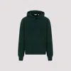 Burberry Cotton Drawstring Hooded Sweatshirt In Green