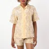 Burberry Ivy Print Silk Shirt In Multi