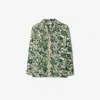 Burberry Ivy Silk Shirt In Safari