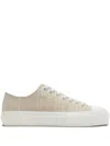 Burberry Jack Low-top Canvas Sneakers In Neutral