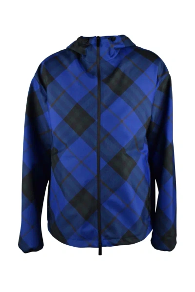 Burberry Men Jacket In Blue