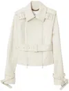 Burberry Bonded Cotton Trench Jacket In Beige