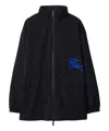 Burberry Nylon Jacket In Black