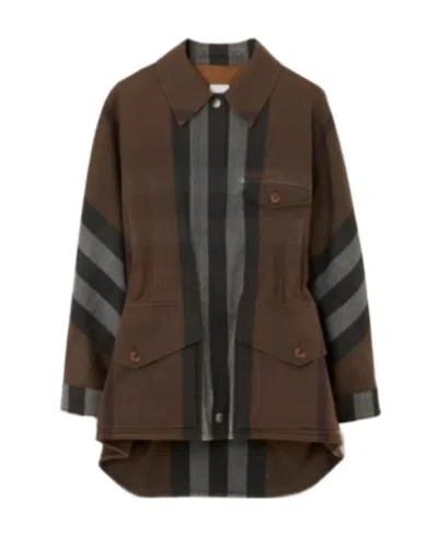 Burberry Jacket In Brown